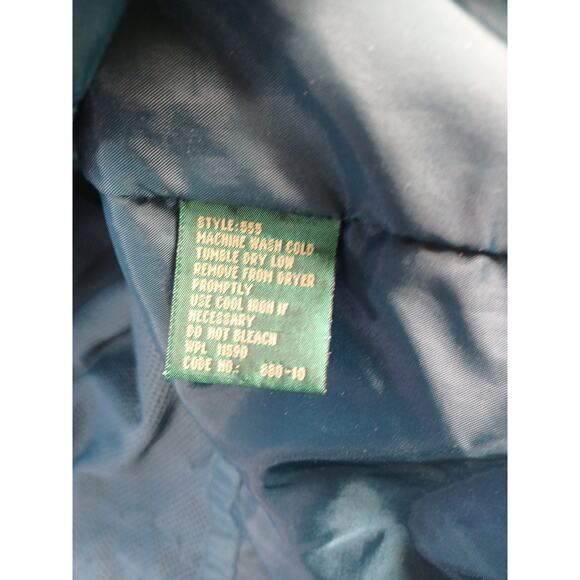 Vintage MV Sport Vinyl Beige & Green Fishing Jacket Lightweight Hooded - Picture 6 of 13